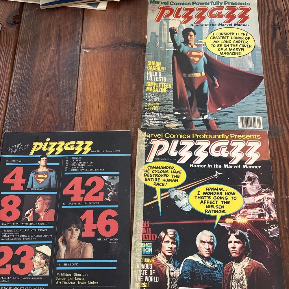 Vintage 70s 80s Pizzaz Magazines Lot Of 2 With Extra Cover